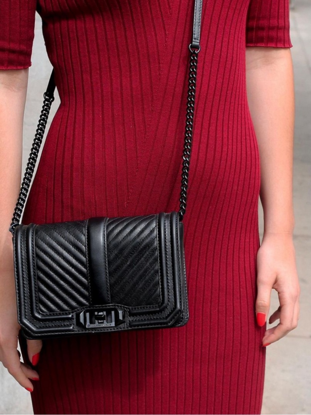 Rebecca Minkoff black quilted crossbody
